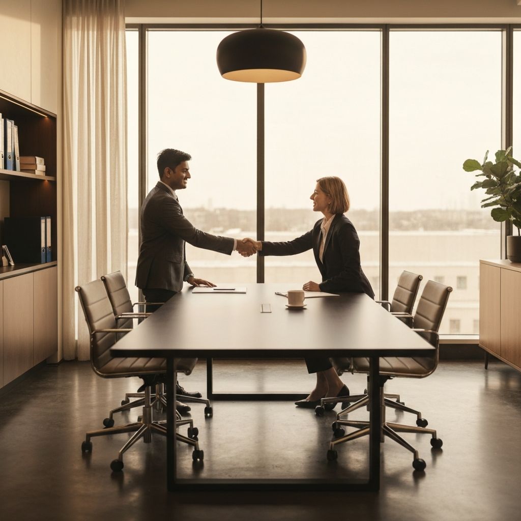 Business consultation meeting